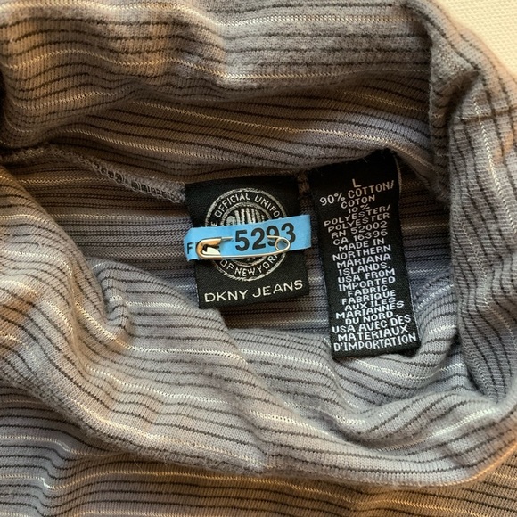 DKNY Turtleneck Pullover Gray Sz Large Men’s - Picture 6 of 8